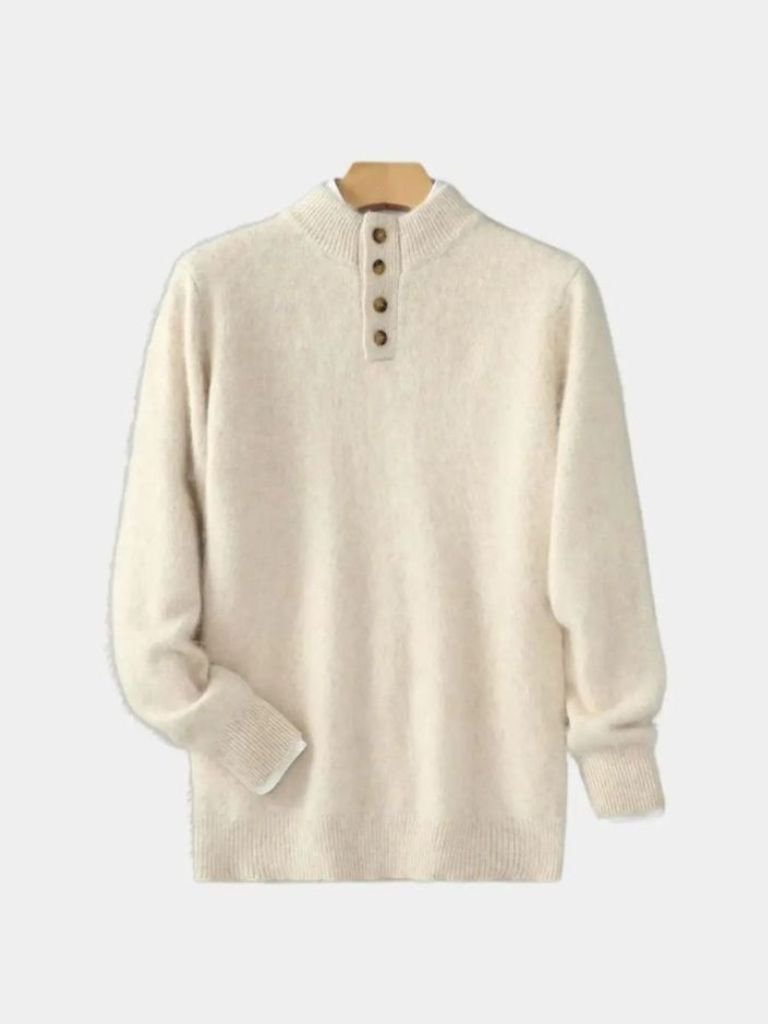 Timeless Luxe Cashmere Pullover — North Row | Texture Detail
