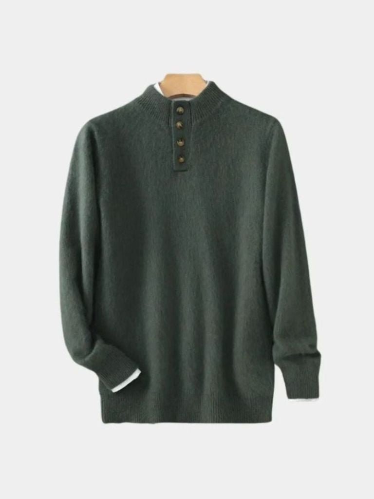 Timeless Luxe Cashmere Pullover — North Row | Collar Detail