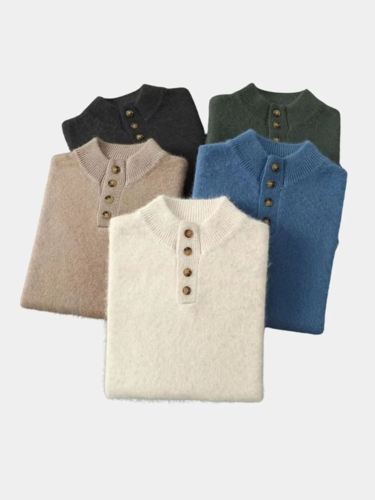 Timeless Luxe Cashmere Pullover — North Row | Close-Up