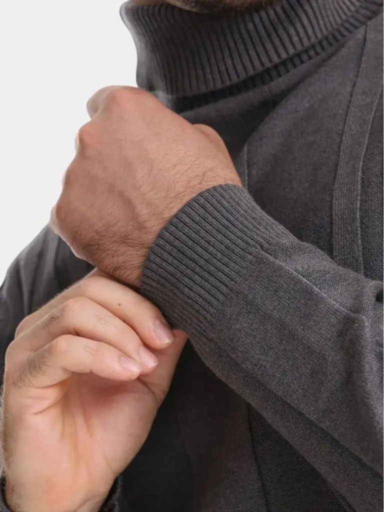 Turtleneck Knitwear Pullover Sweater — North Row | Detail View