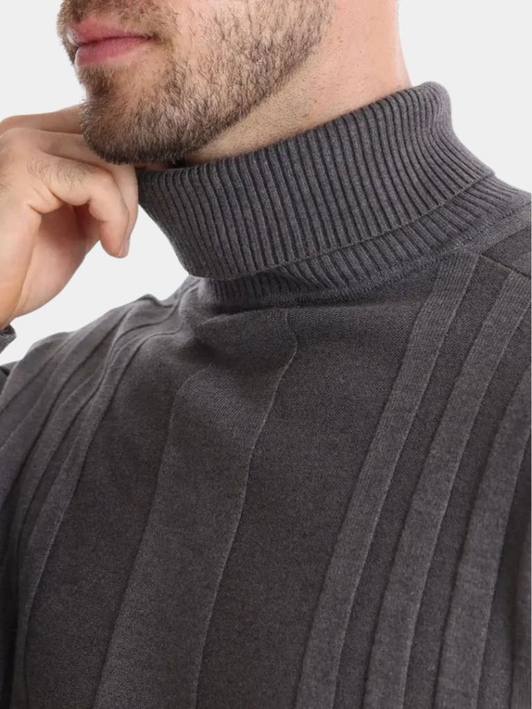 Turtleneck Knitwear Pullover Sweater — North Row | Close-Up