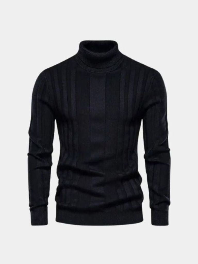Turtleneck Knitwear Pullover Sweater — North Row | Flat Lay