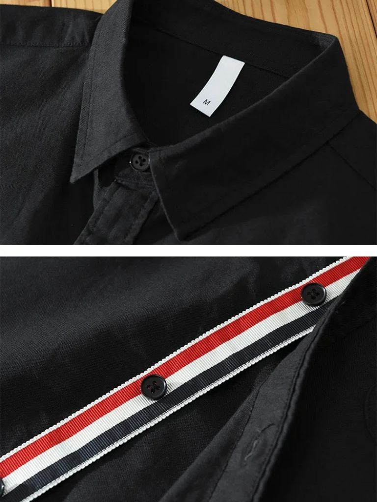 Vince Linen Shirt — North Row | Collar Detail