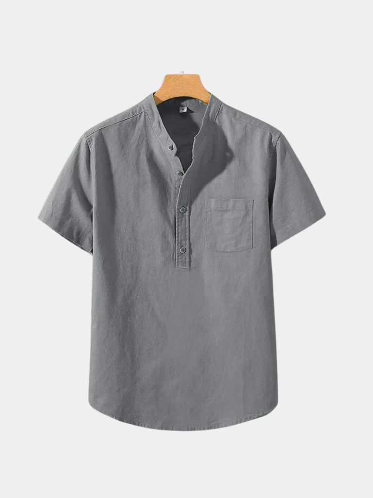 White Wellspring Linen T-Shirt — North Row | Full Length