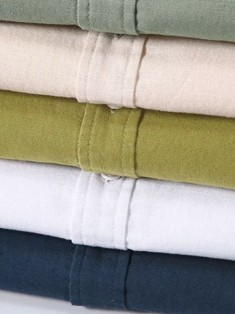White Wellspring Linen T-Shirt — North Row | Lifestyle
