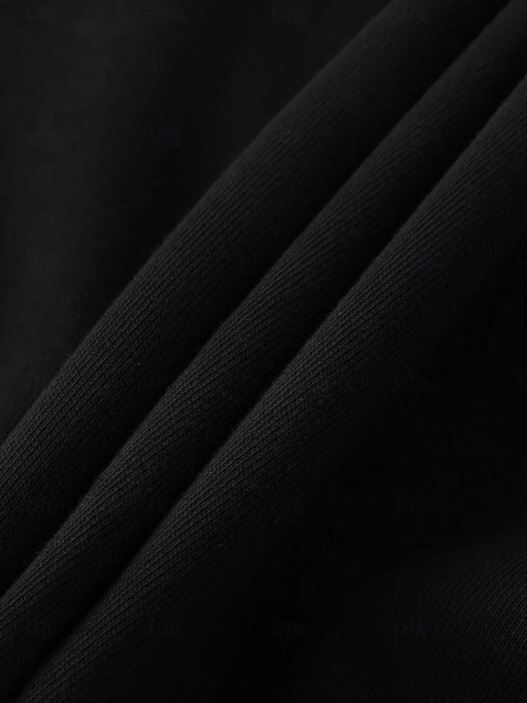 Zip Black Lapel Sports Sweatshirt — North Row | Detail View