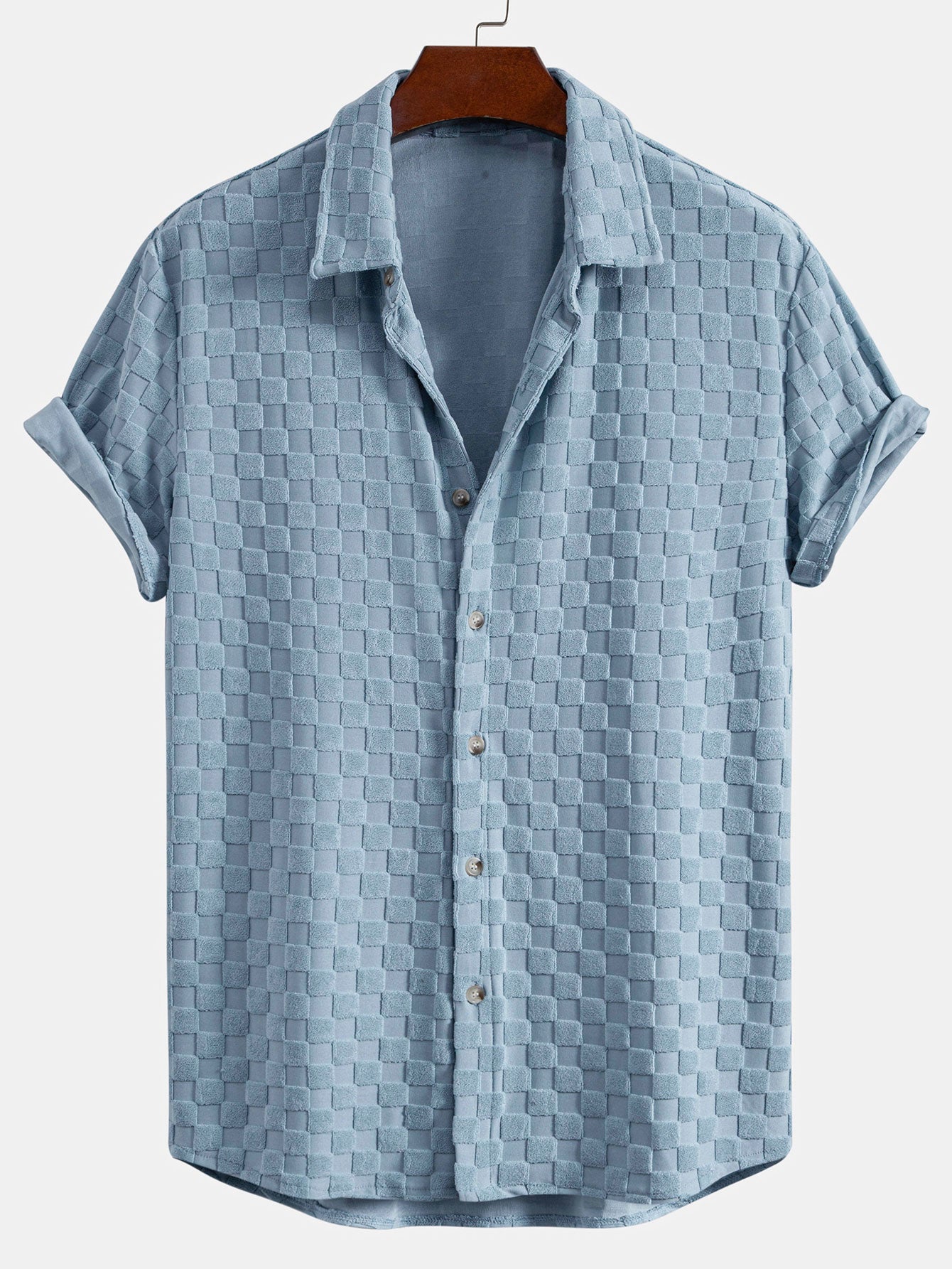 Checkerboard Terry Shirt & Shorts — North Row | Detail View