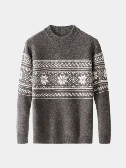 100% Wool Fair Isle Pullover Sweater Jumper - North Row