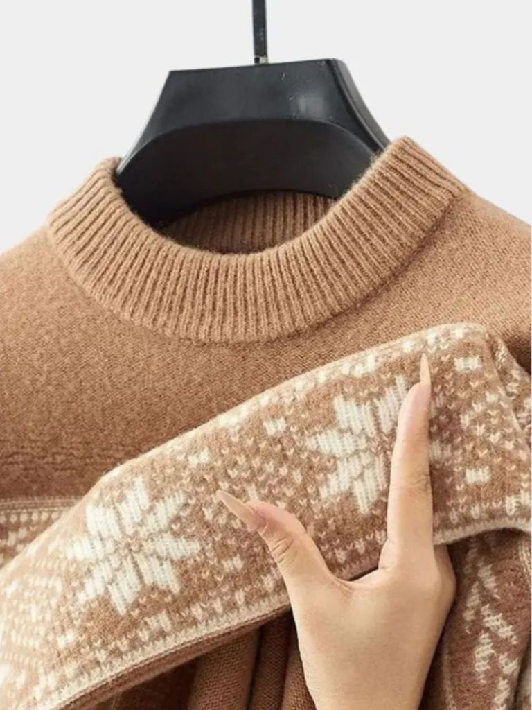100% Wool Fair Isle Pullover Sweater Jumper - North Row