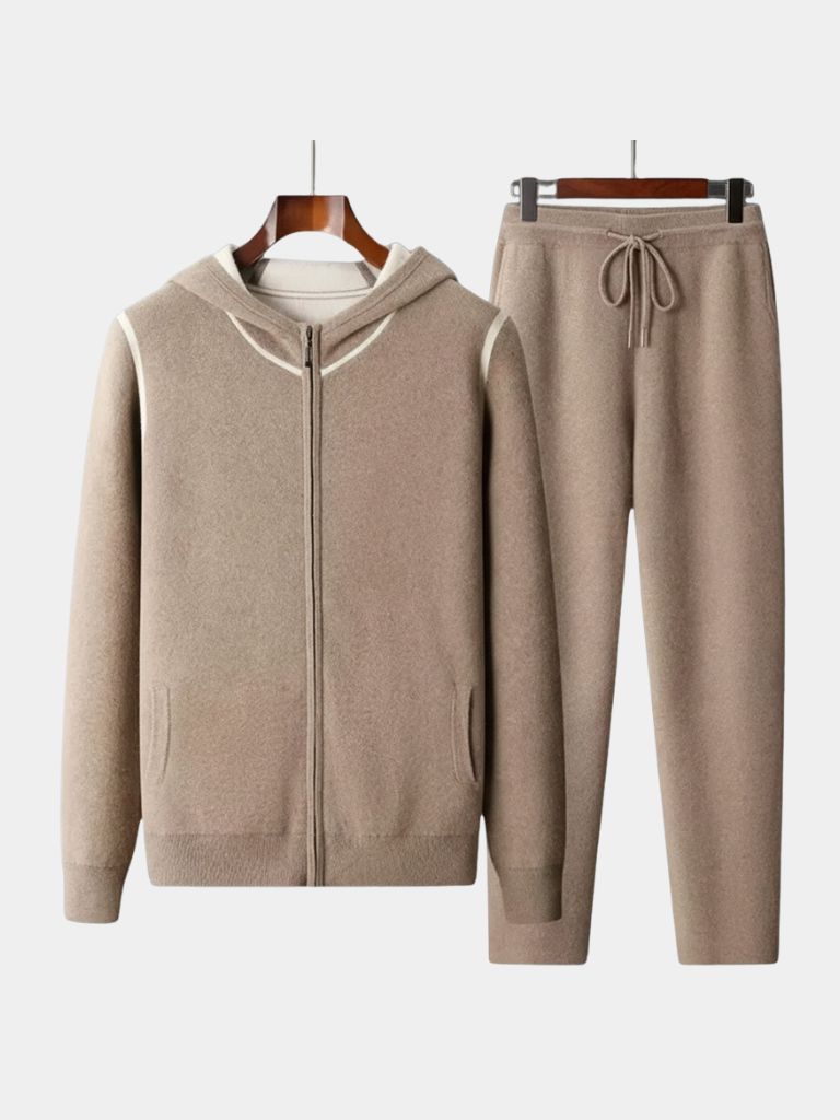 Belvoir Taupe Cashmere Set — North Row | Front View