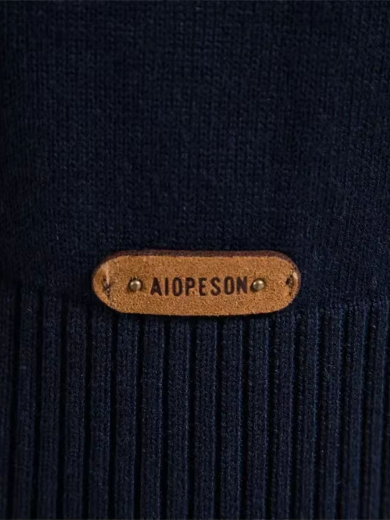 Minimalist High Collar Sweater — North Row | Close-Up