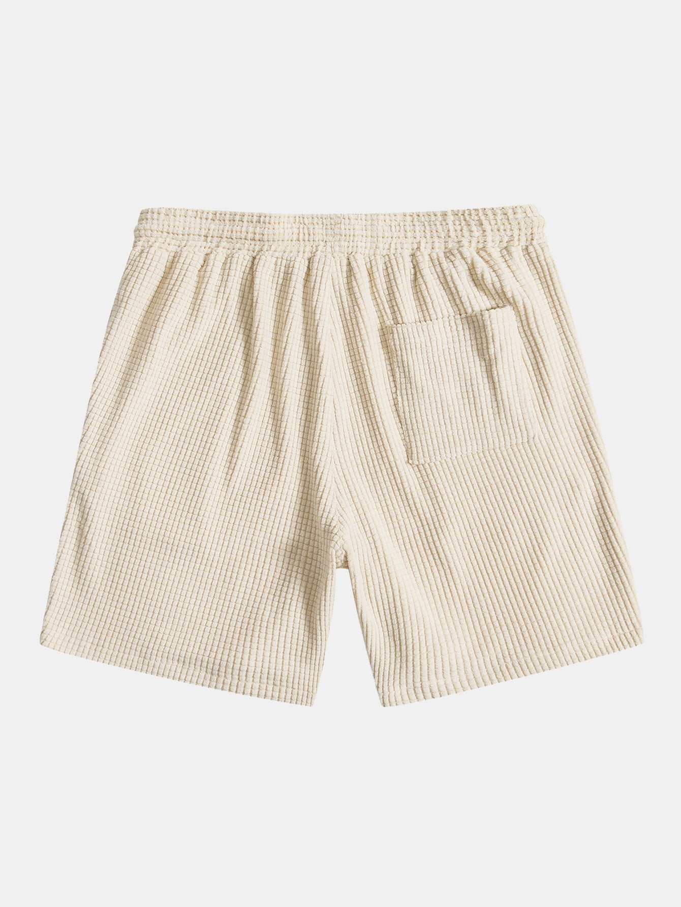 Waffle Button Up Shirt & Shorts — North Row | Model Wearing