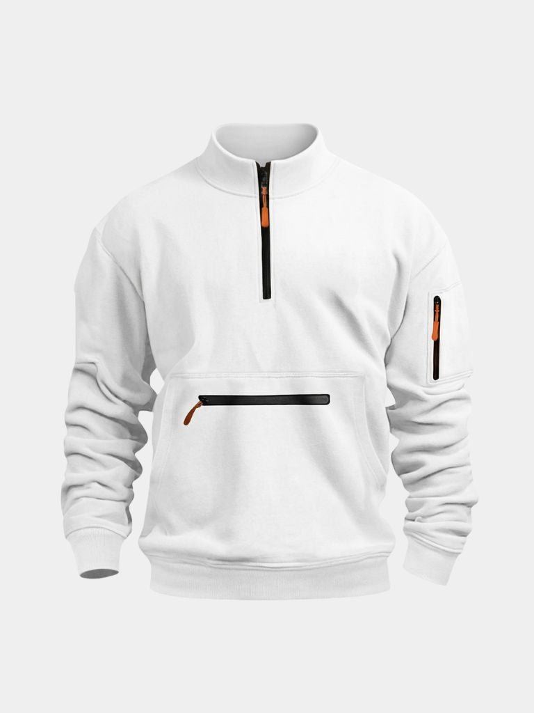 Regent Utility Quarter-Zip — North Row | Texture Detail