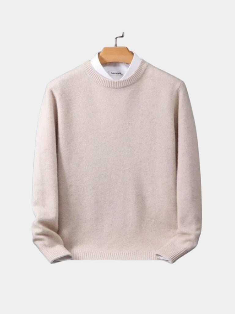 Linear Core Cotton Pullover — North Row | Close-Up