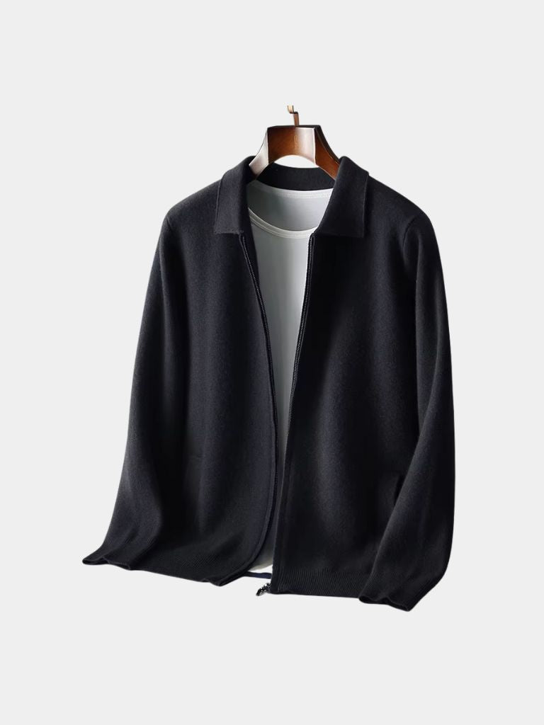 Cashmere Heritage Knit Jacket — North Row | Flat Lay