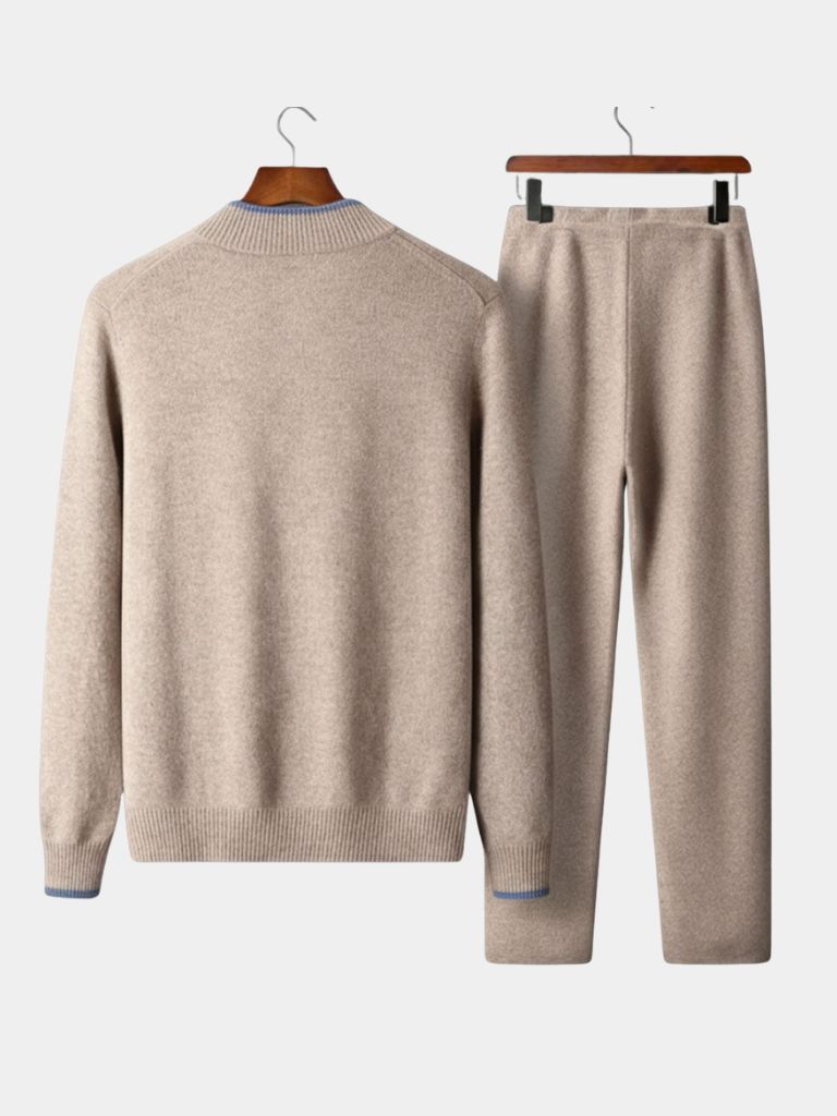 Heritage Cashmere Lounge Set — North Row | Texture Detail