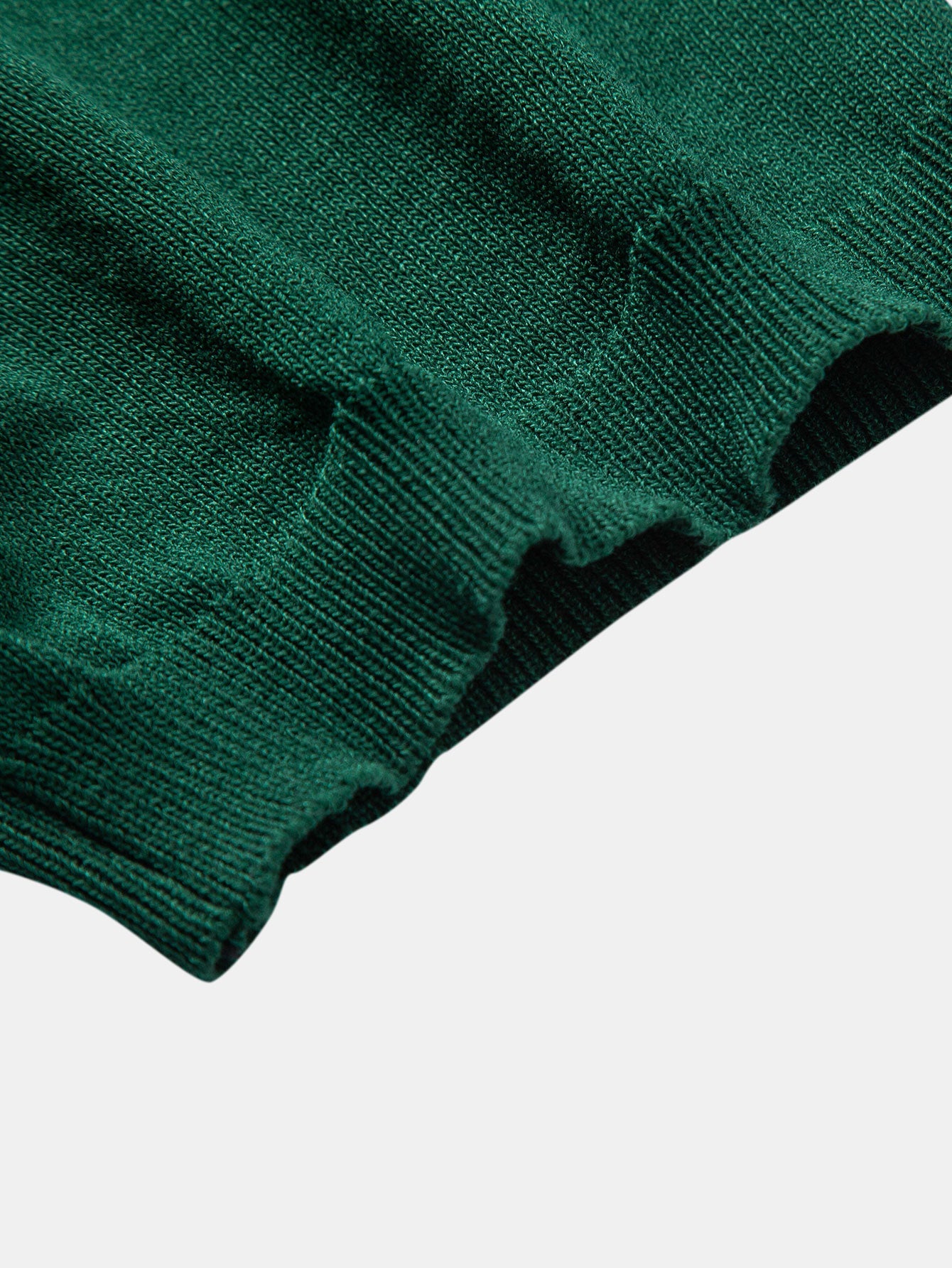 Stripe Jacquard Knit Polo Shirt & Straight Leg Ribbed Pants — North Row | View 21