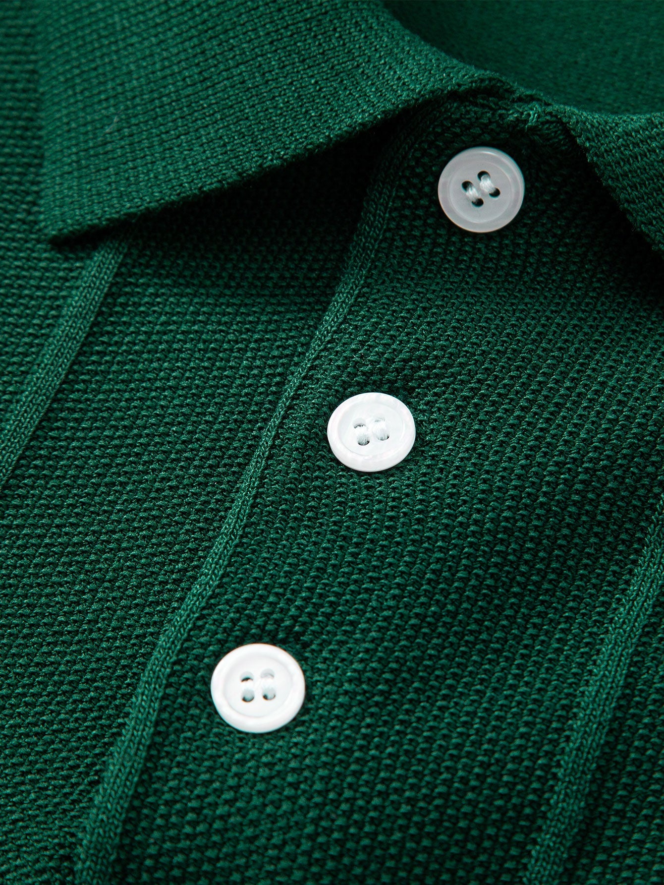 Stripe Jacquard Knit Polo Shirt & Straight Leg Ribbed Pants — North Row | View 20