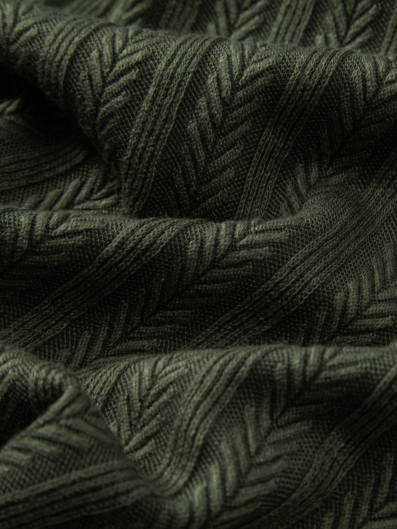 Wheat Ear Jacquard Polo Shirt — North Row | Full Length