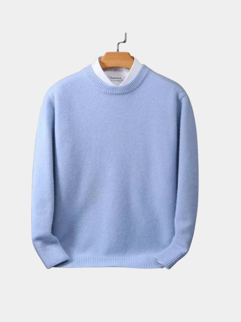 Linear Core Cotton Pullover — North Row | Side View