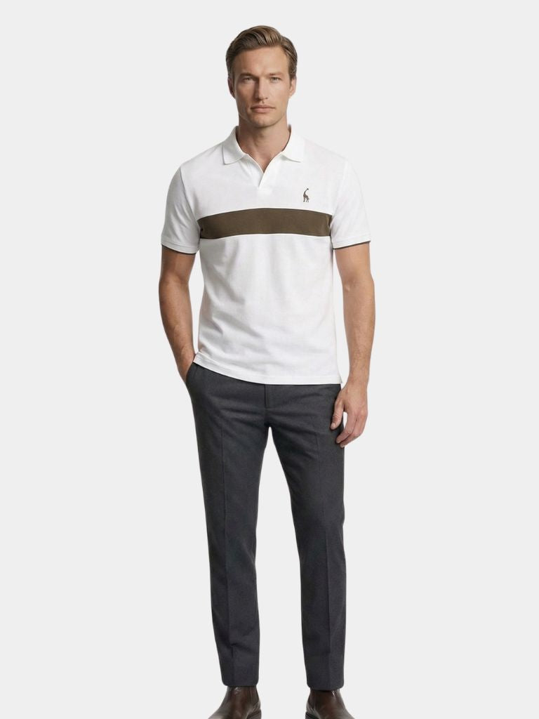 Savanna Stripe Polo — North Row | Back View