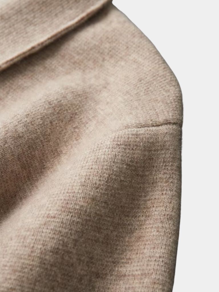Cashmere Heritage Knit Jacket — North Row | Close-Up