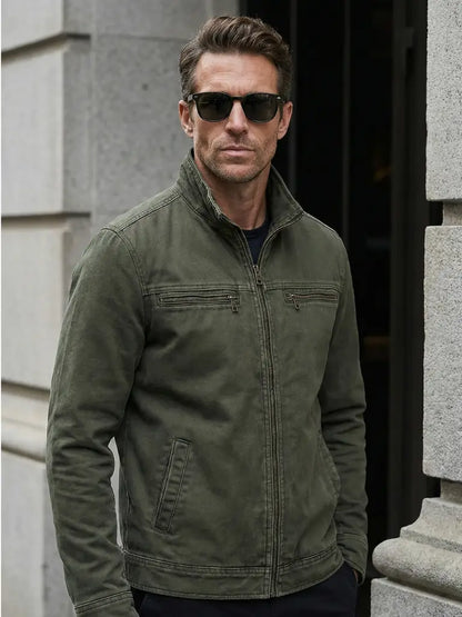 Valmont Vintage Olive Field Jacket - North Row