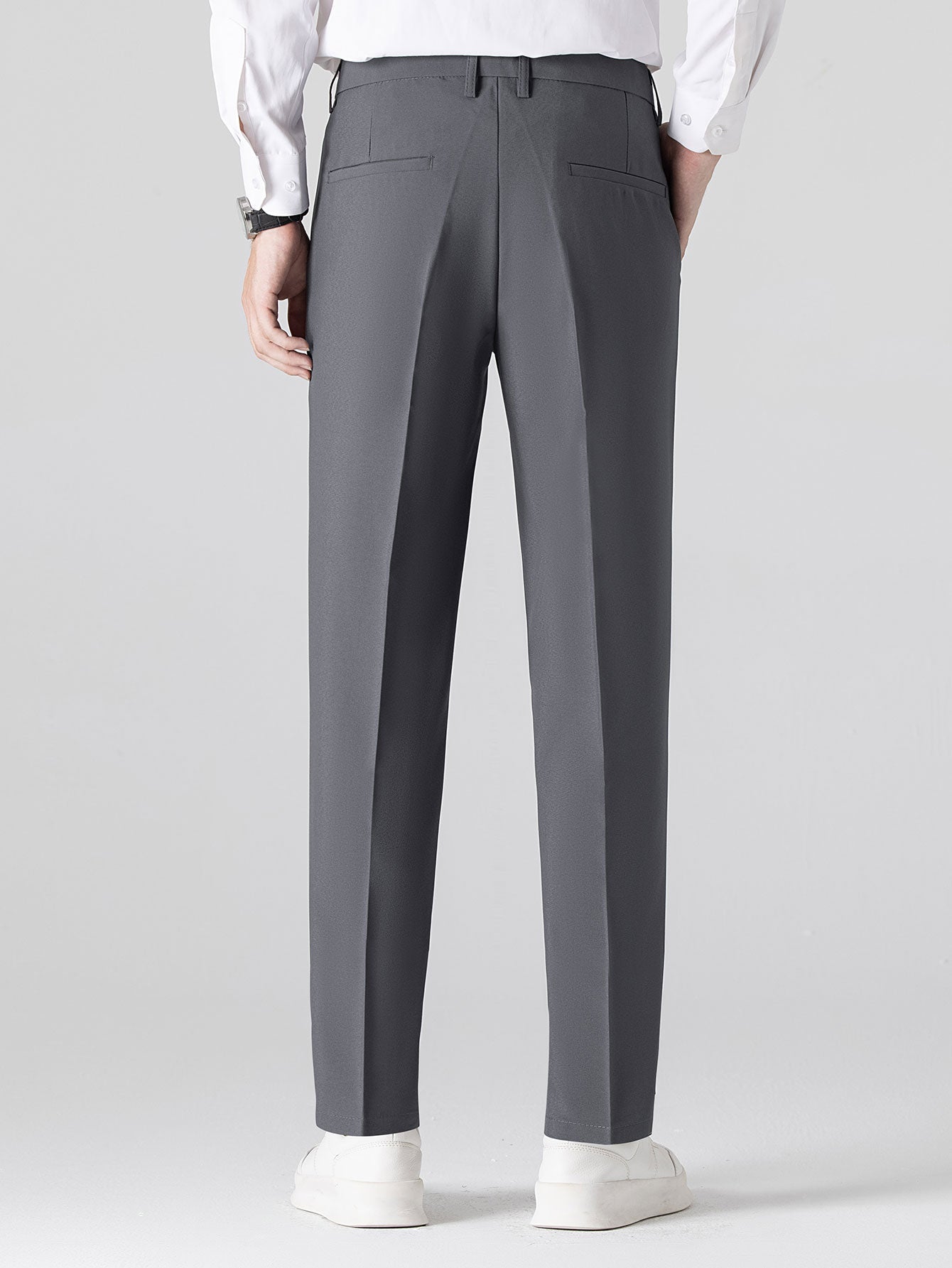 Slim Fit Tapered Trousers — North Row | View 15
