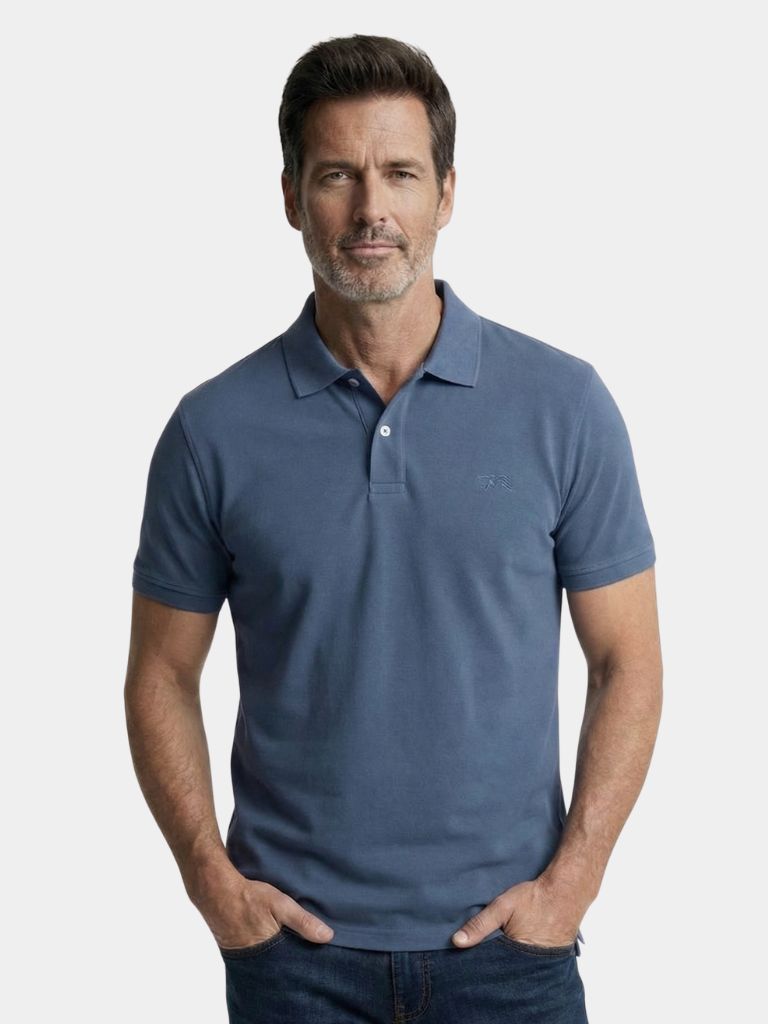 Essential Cotton Polo Shirt — North Row | Front View