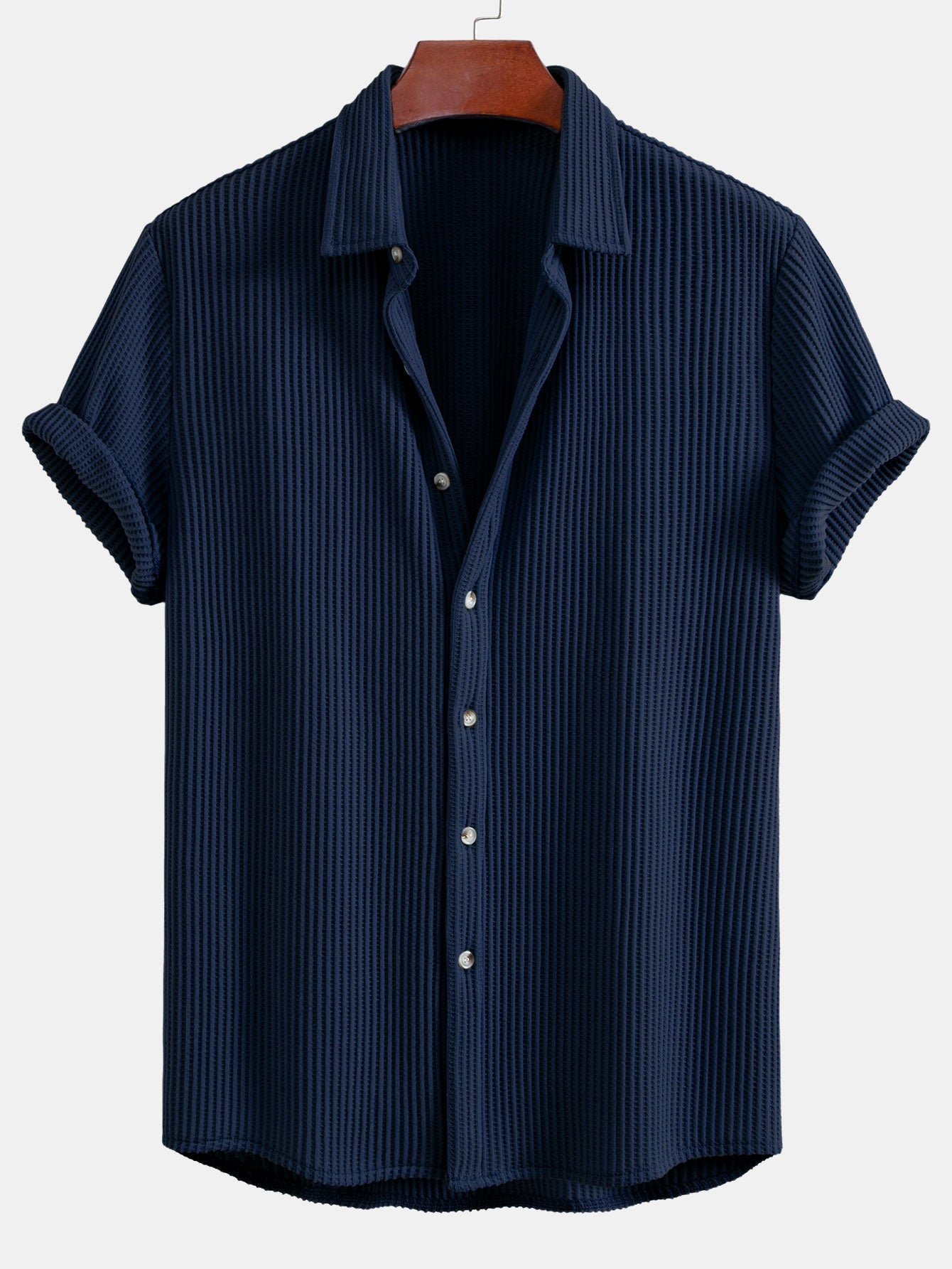 Waffle Button Up Shirt — North Row | Lifestyle