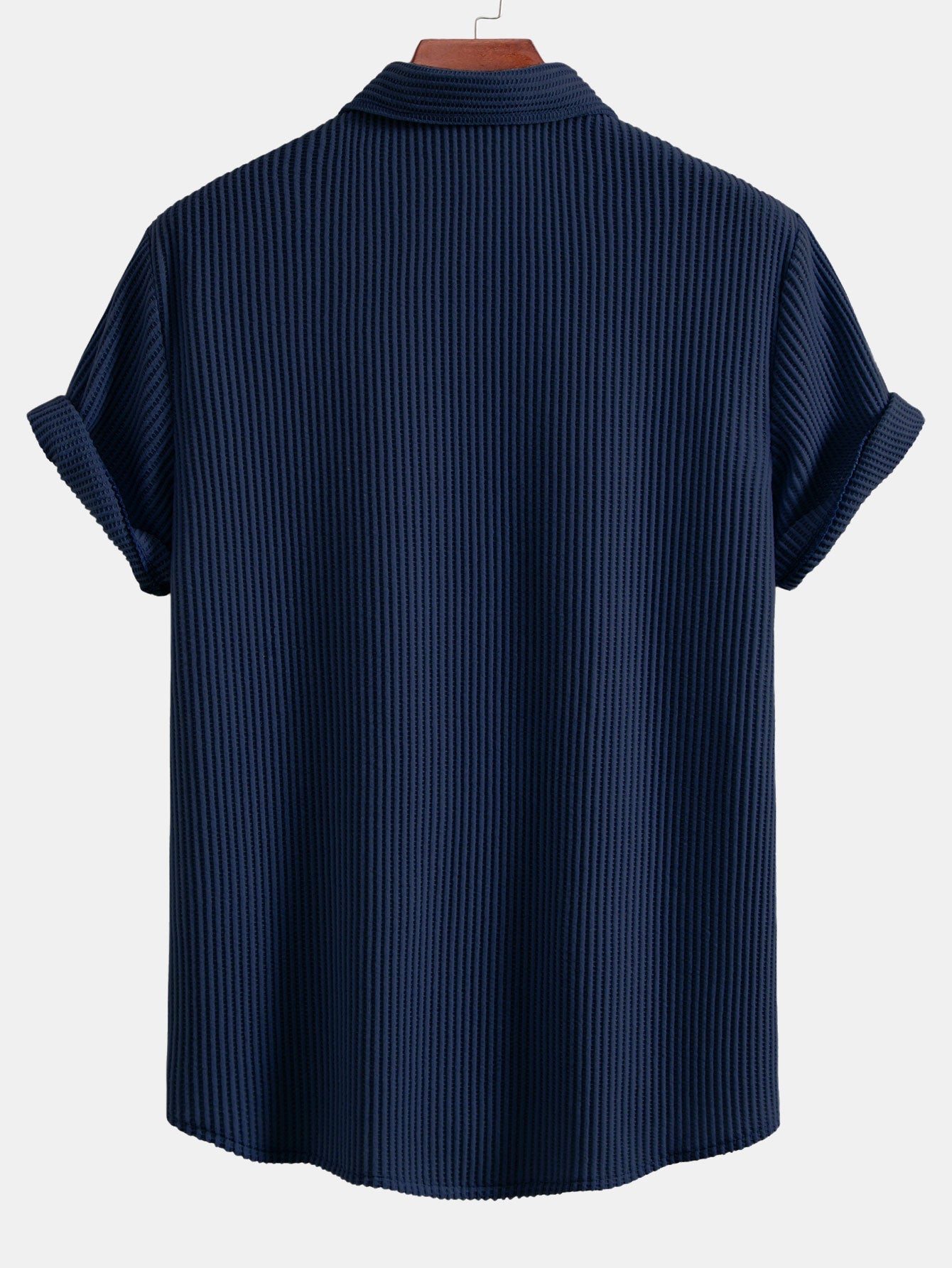 Waffle Button Up Shirt — North Row | Close-Up