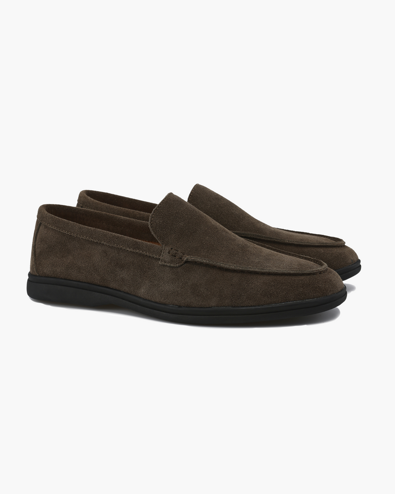 Premium Suede Loafers — North Row | Side View