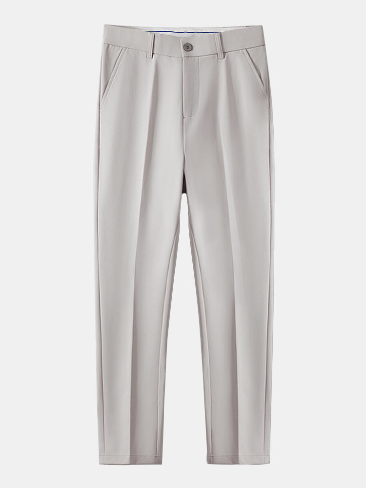 Slim Fit Tapered Trousers — North Row | View 20