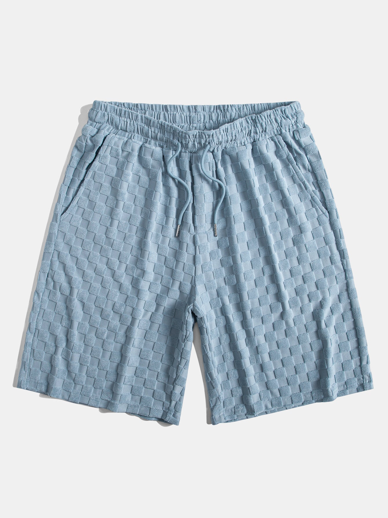 Checkerboard Terry Shirt & Shorts — North Row | Flat Lay