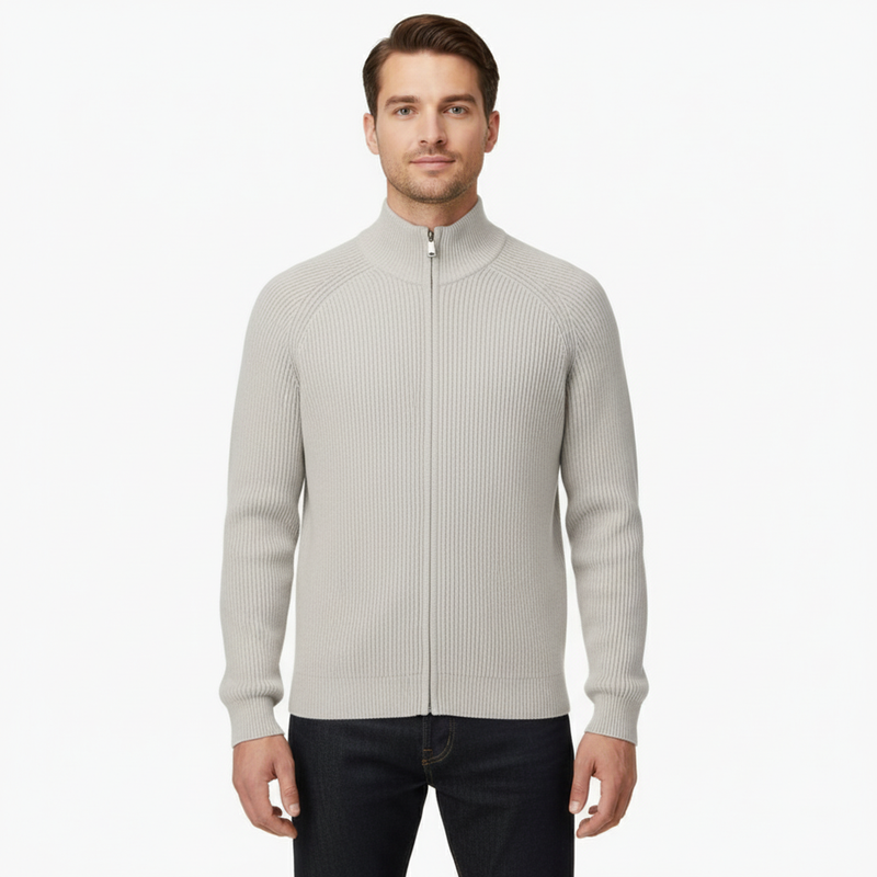 Amal Full-Zip Wool Gilet — North Row | Side View
