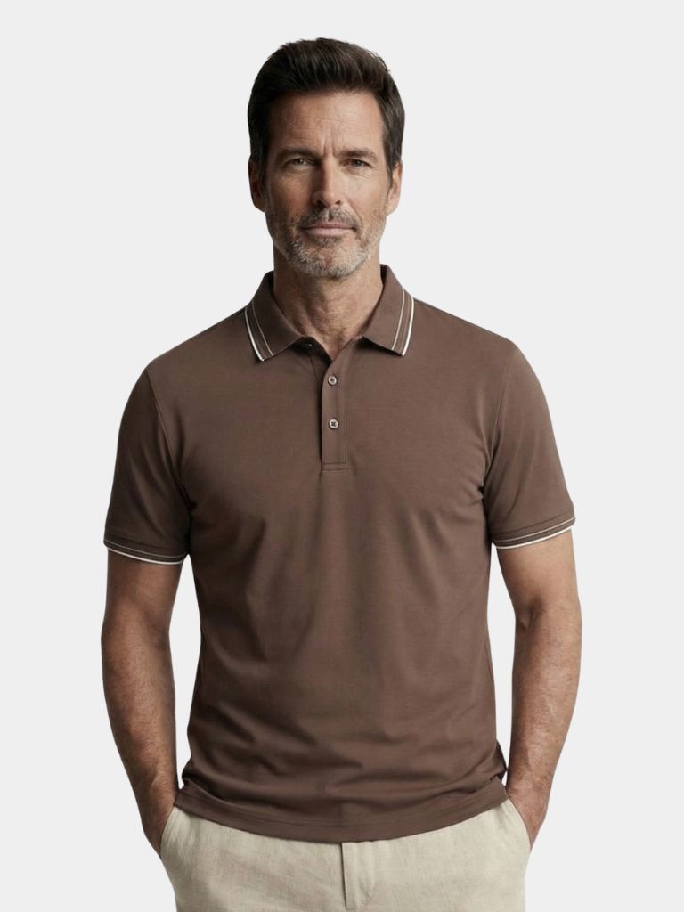 St. James Polo Shirt — North Row | Front View