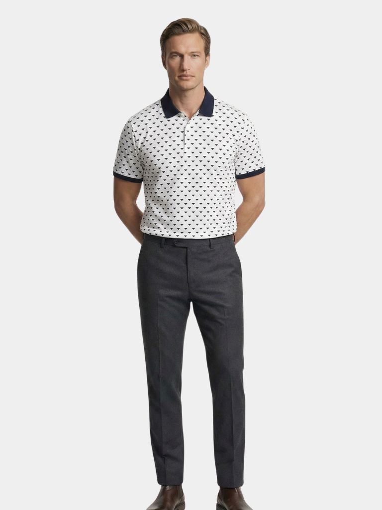 Belmont Navy Polo — North Row | Back View