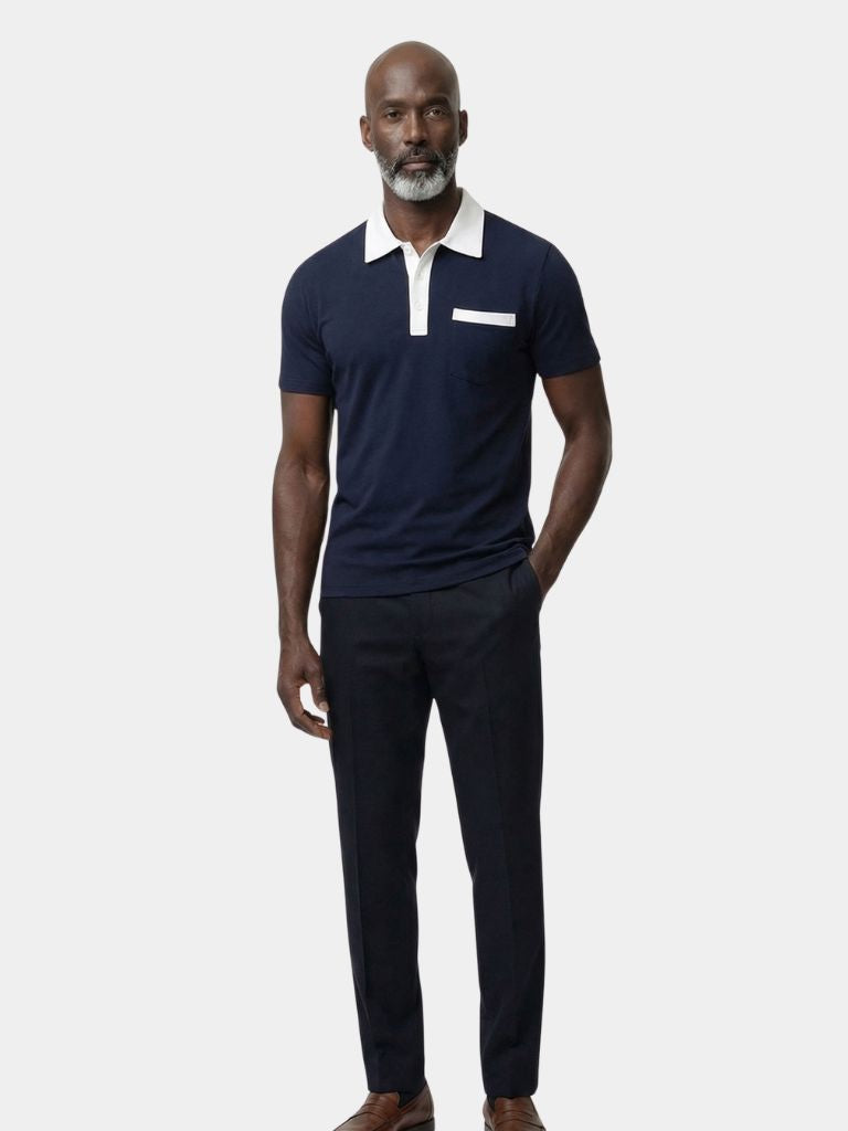 Elegant Golf Polo Shirt — North Row | Back View