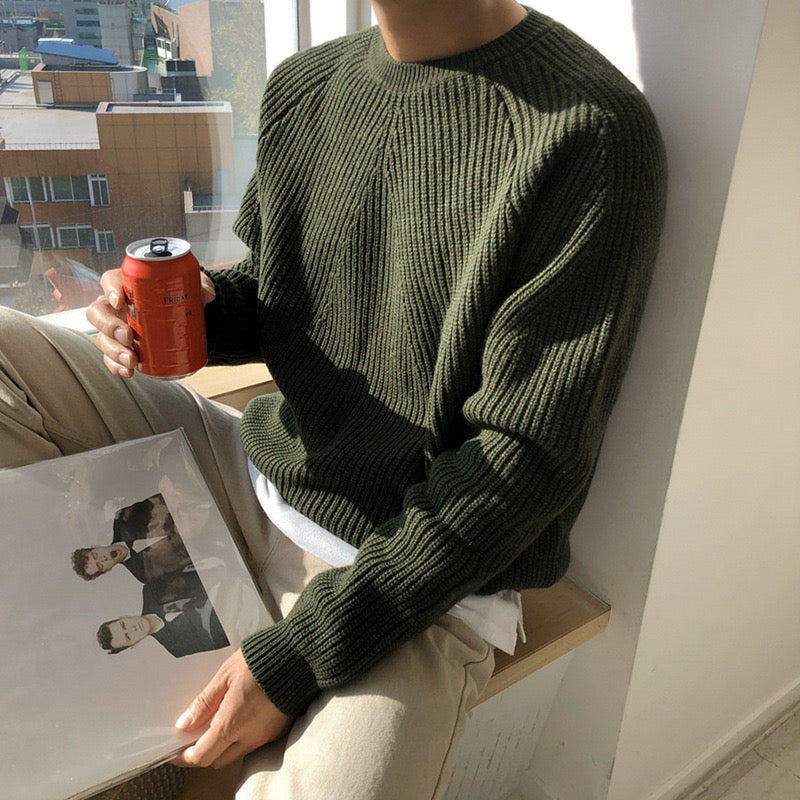 Cotton Sweater — North Row | Front View