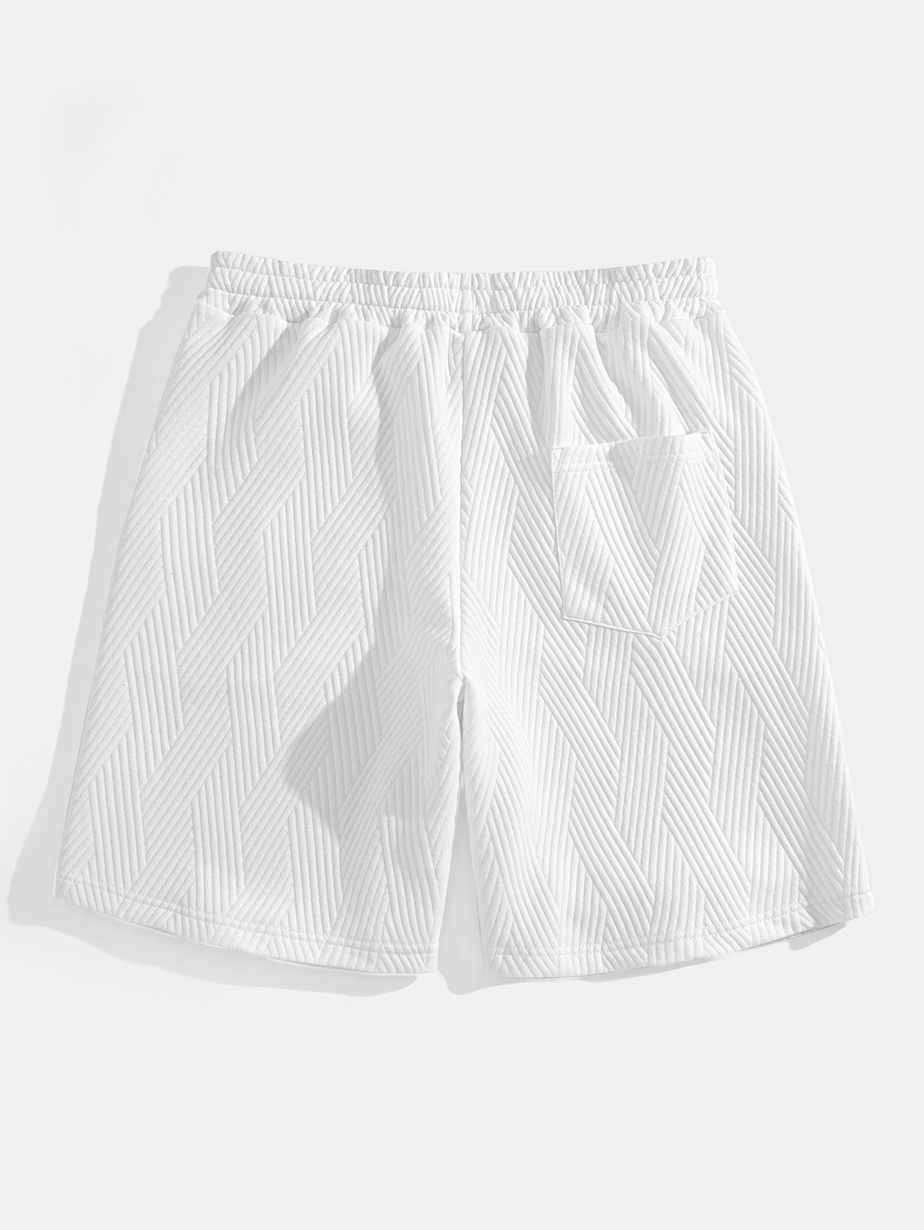 Striped Jacquard Sleeveless Hooded T-Shirt & Shorts — North Row | View 14