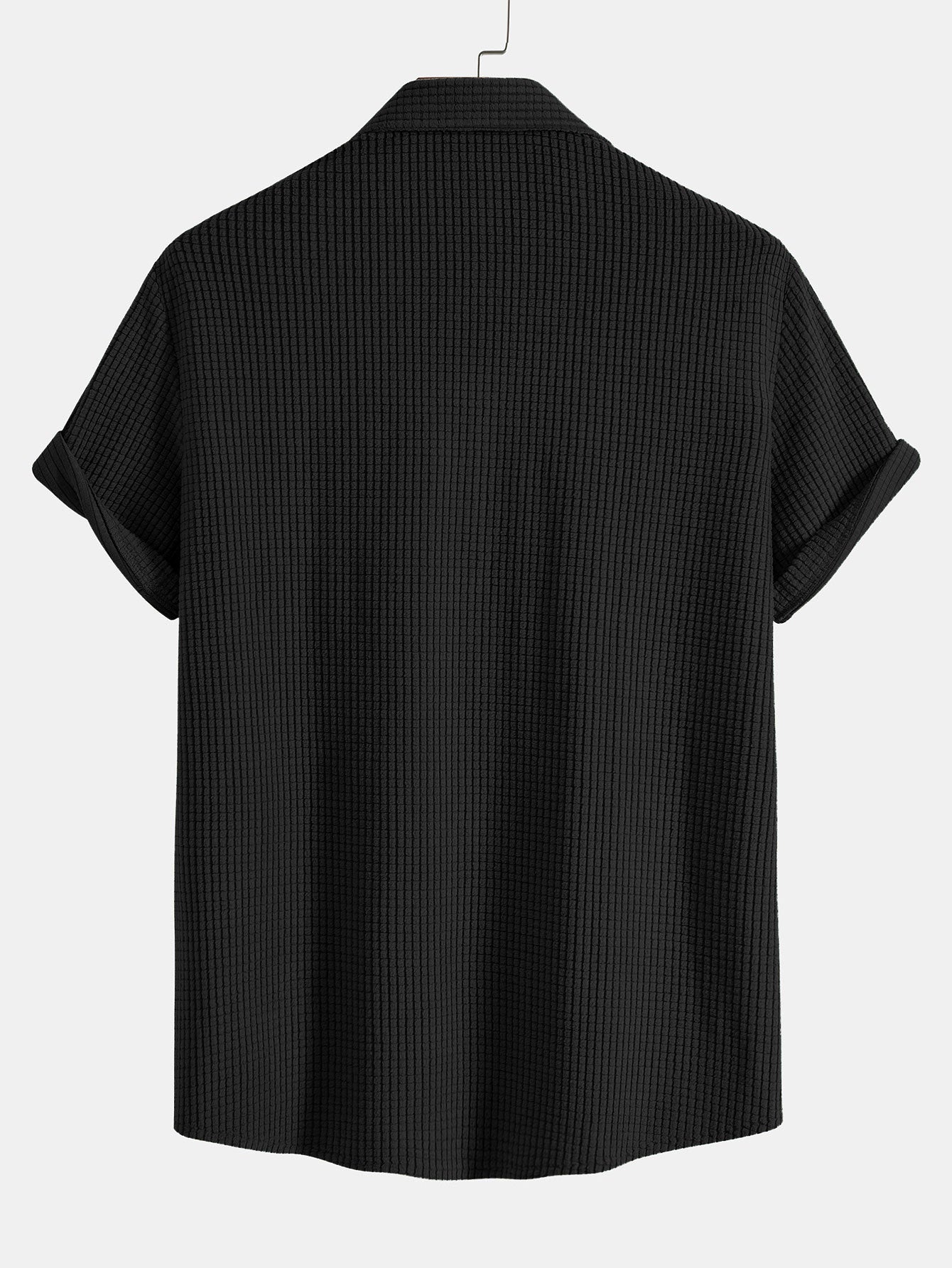 Waffle Button Up Shirt & Shorts — North Row | Texture Detail