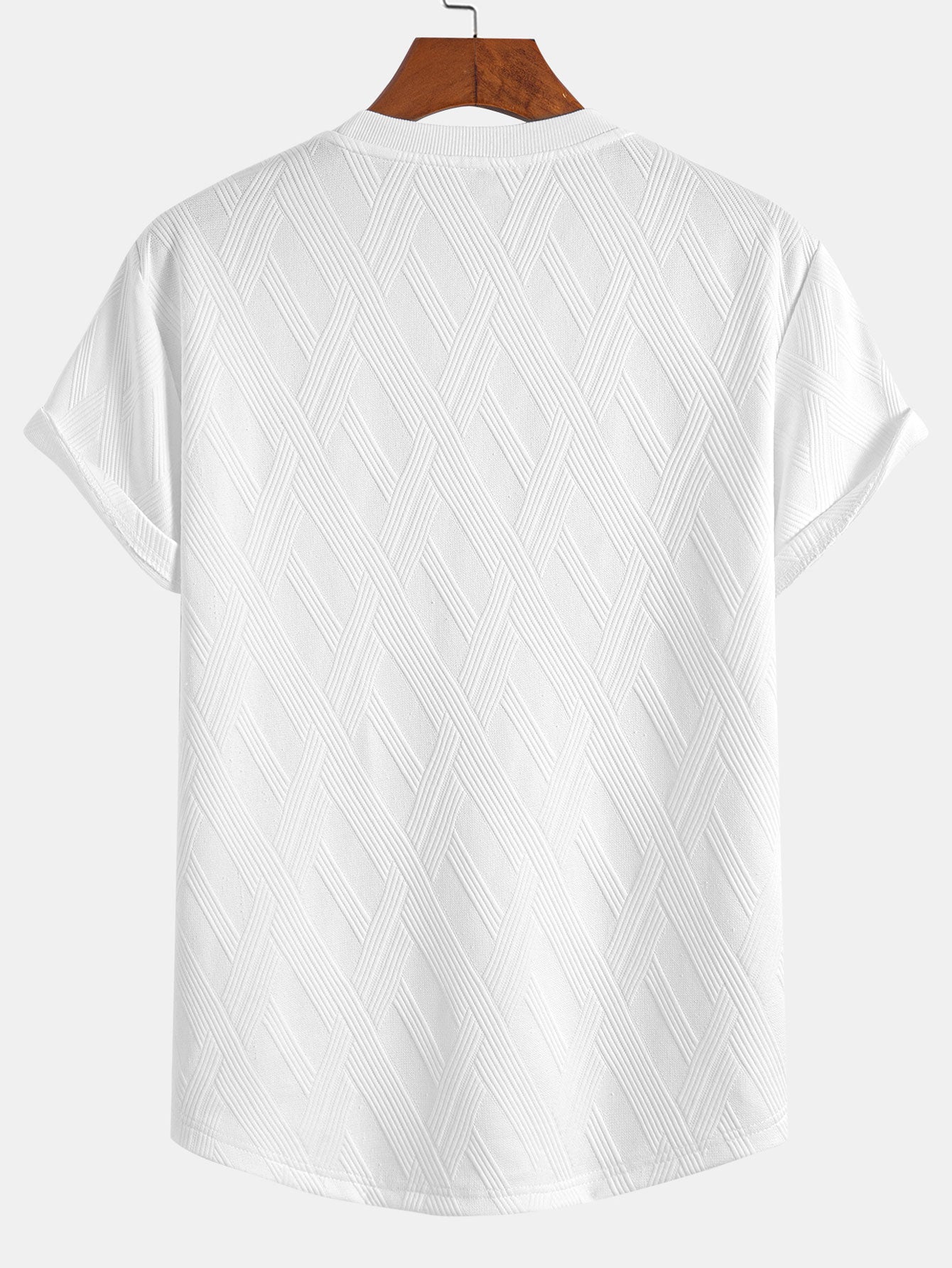 Diamond Jacquard Arc Hem T-Shirt & Diamond Jacquard Shorts — North Row | Lifestyle