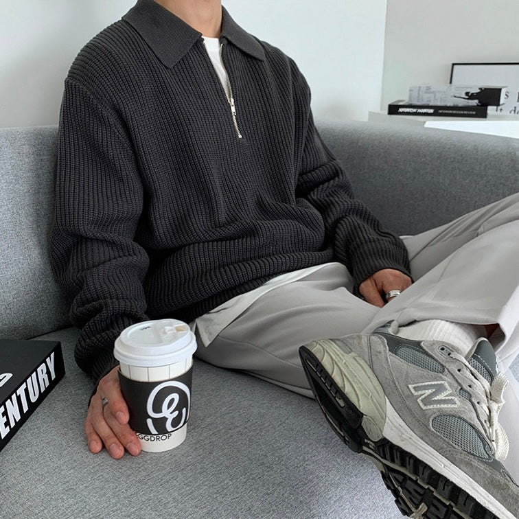 Razon Zipped Sweater — North Row | Full Length