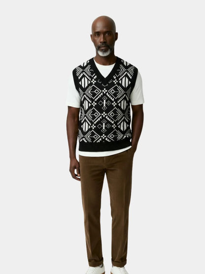 Academic Retro Knit Vest - North Row