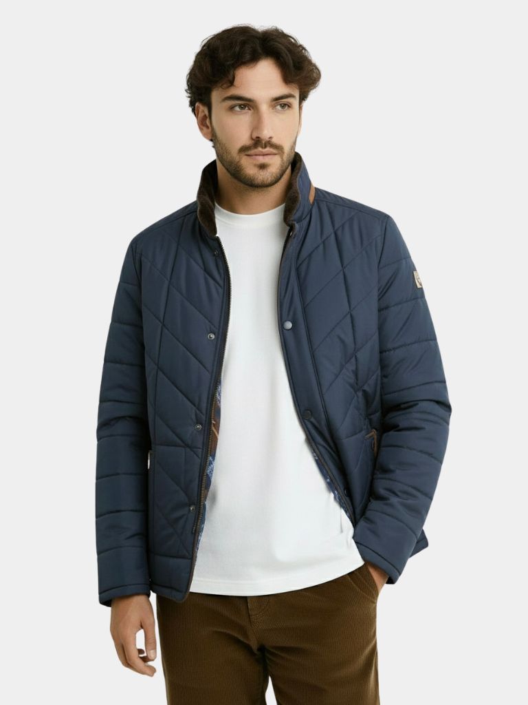 Quilted Winter Jacket — North Row | Side View