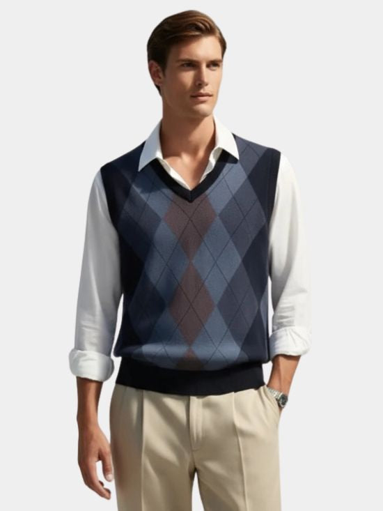 Academic Essential Knit Vest — North Row | Front View