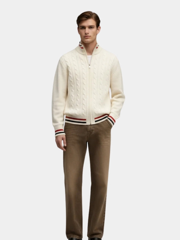 Essential Half Zip Turtleneck Sweater — North Row | Side View