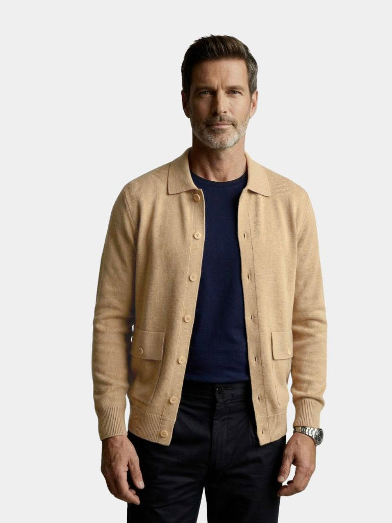 Essential Cashmere Jacket — North Row | Side View