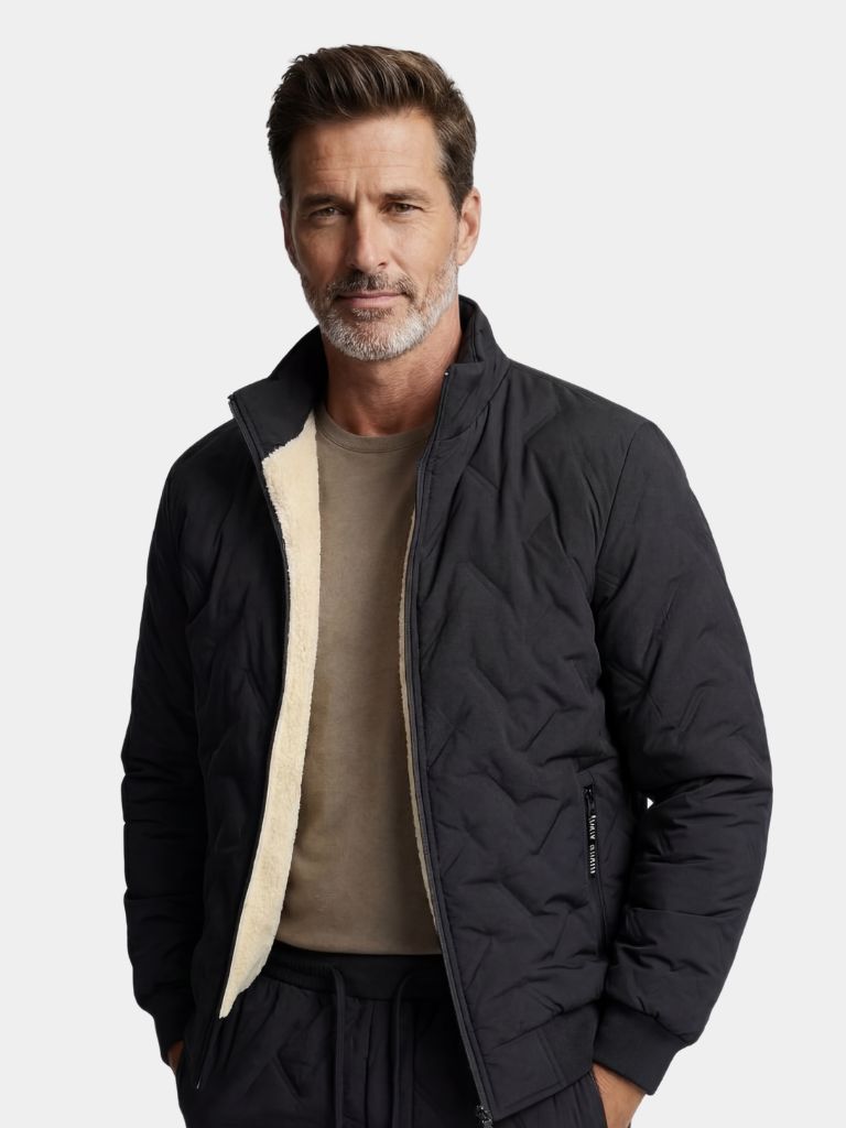 Premium Classic Sherpa Winter Jacket — North Row | Side View