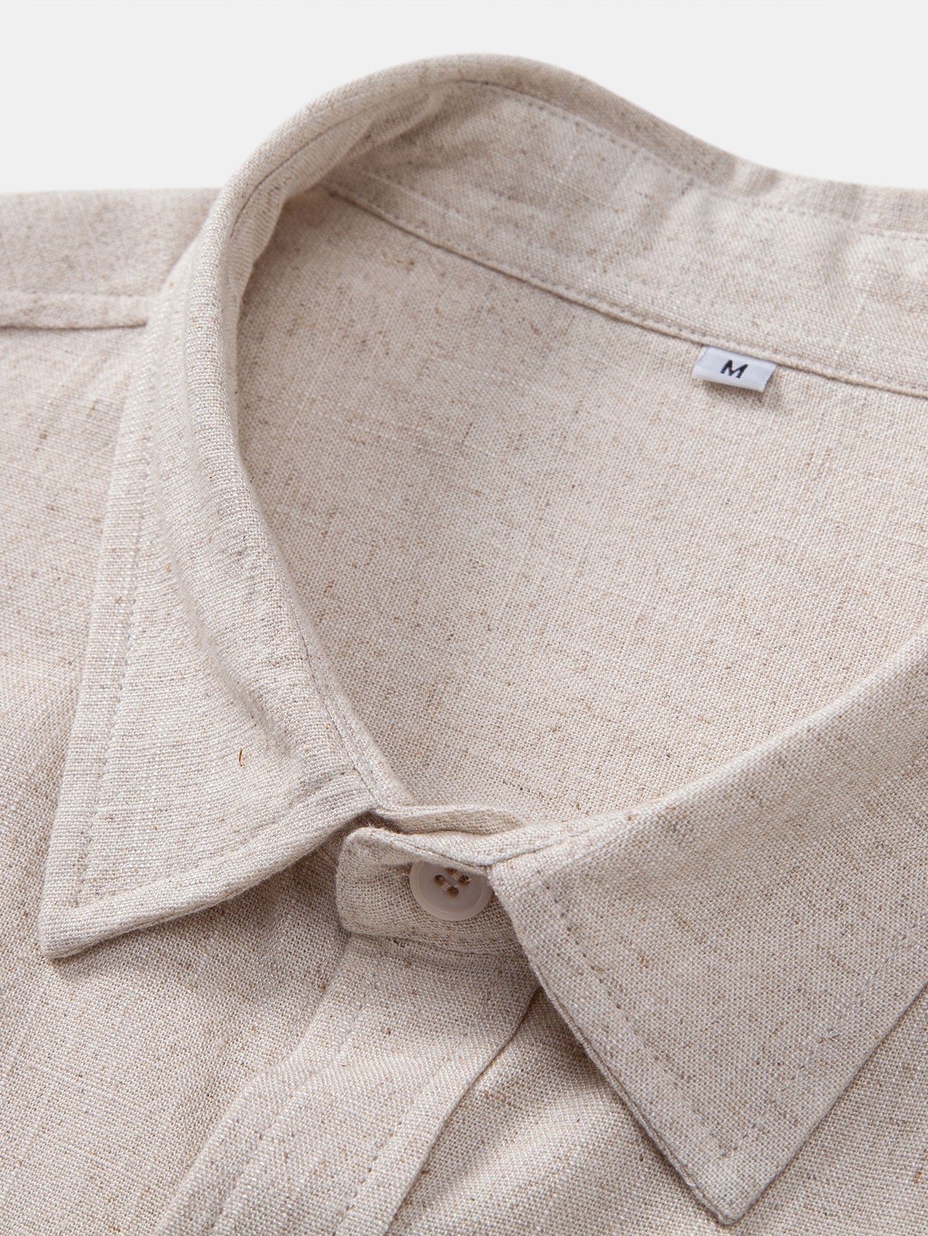 Linen Rayon Blend Pocket Utility Shirt & Straight Leg Linen Pants — North Row | View 15